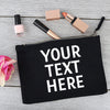 PERSONALISED Your Own Text or Name - Canvas Accessory Make Up & Purse Pouch