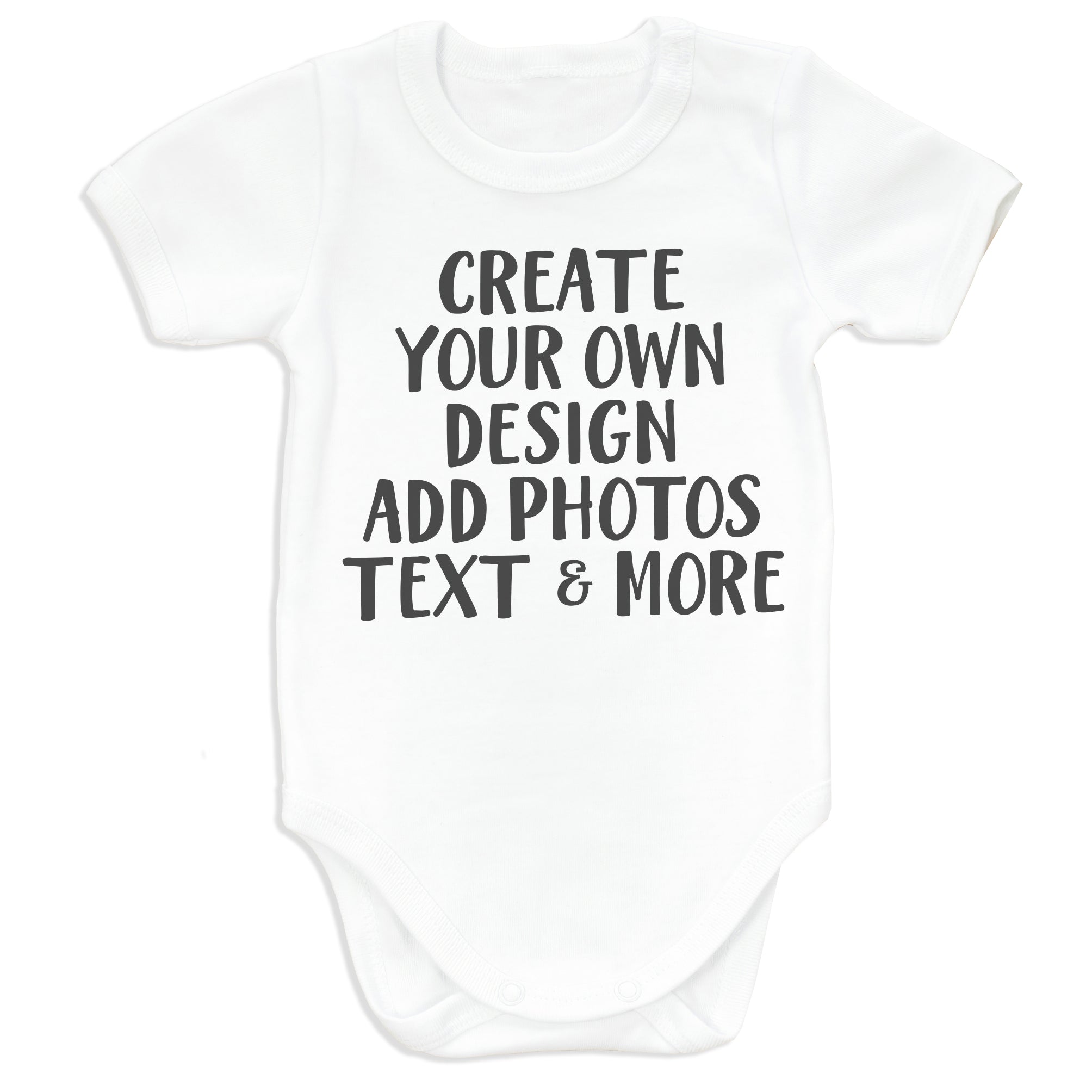 PERSONALISED - Printed Baby Bodysuit with Text, Photos, anything!