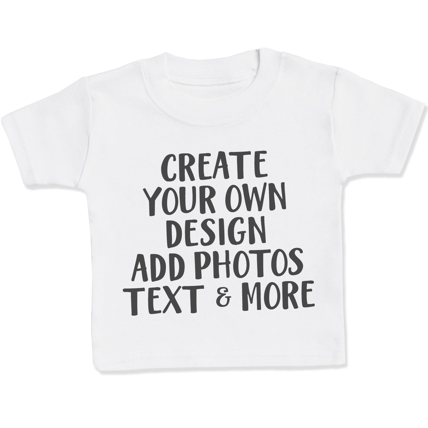 PERSONALISED - Printed Baby & Kids T-Shirt 0M to 14 years with Text, Photos, anything!