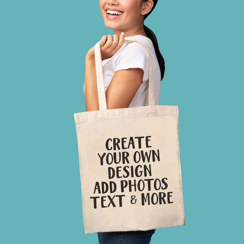 PERSONALISED - Printed Tote Bag with Text, Photos, anything!