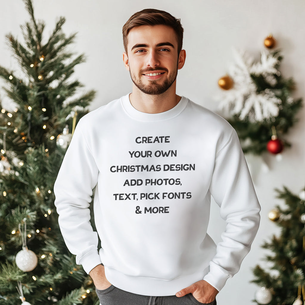 PERSONALISED - Printed Christmas Sweater with Text, Photos, anything! - All Kids & Adult Sizes