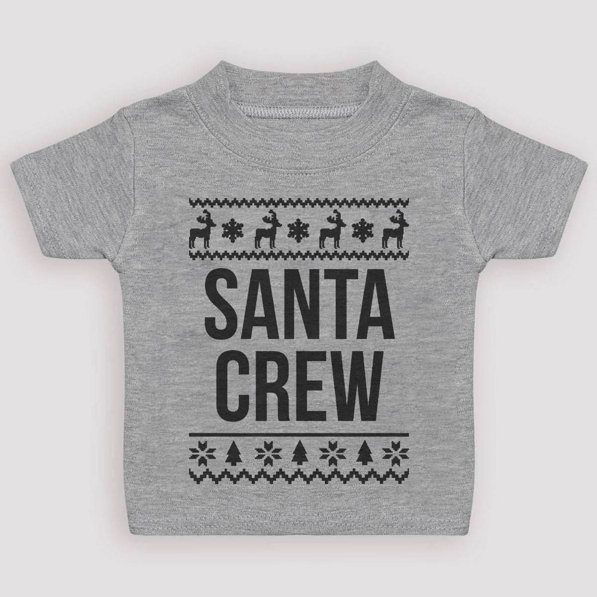 Santa Crew - Grey Baby/Kids T-Shirt - 0 months to 5 yrs