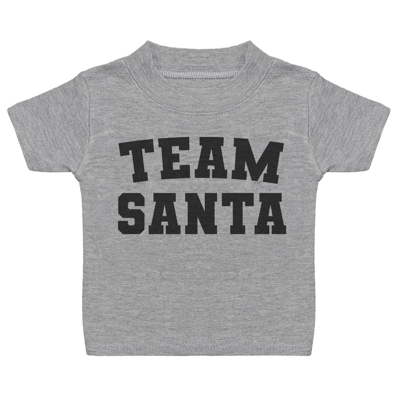 TEAM SANTA - Grey Baby/Kids T-Shirt - 0 months to 5 yrs