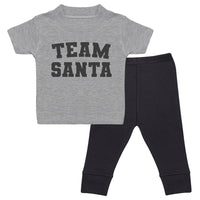 TEAM SANTA - Matching Set - Bottoms & Tee - 0 Months to 24 Months