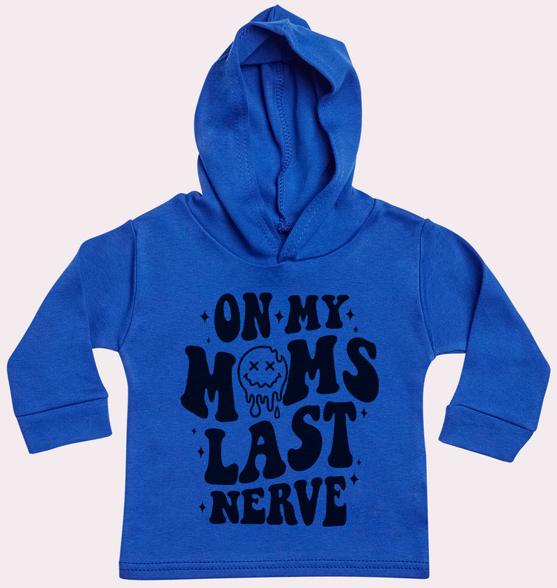 On My Mum's Last Nerve - Baby/Kids Hoodie Blue - 0 months to 6 yrs