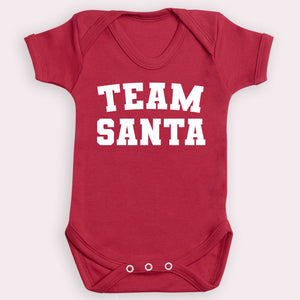 Team Santa - Baby Bodysuit Red - Newborn to 24 Months