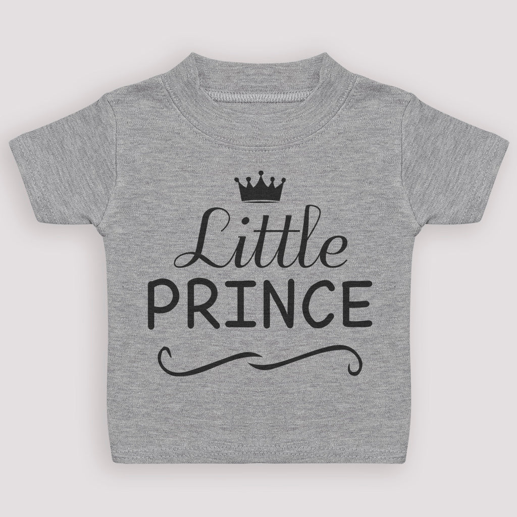 Little Prince - Grey Baby/Kids T-Shirt - 0 months to 5 yrs