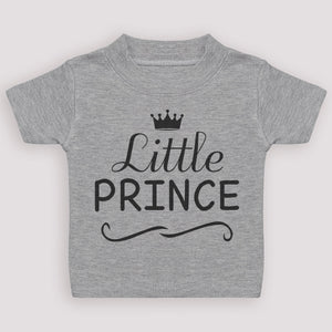 Little Prince - Grey Baby/Kids T-Shirt - 0 months to 5 yrs