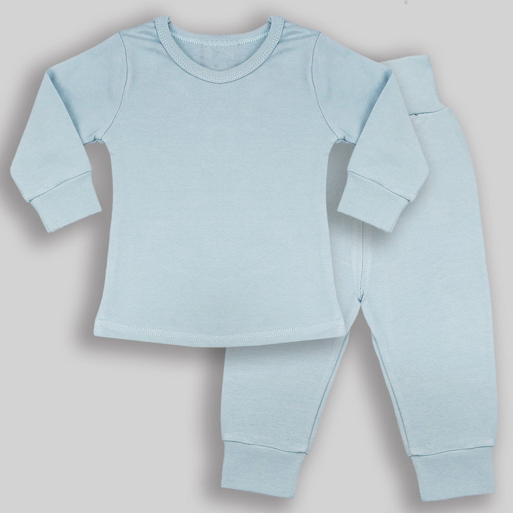 Plain Loungewear Set - Light Blue - 0 months to 7 years