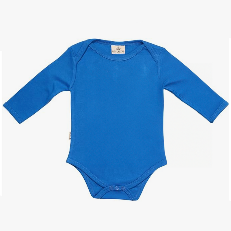 100% Organic Cotton Spoilt Rotten Branded - Long Sleeve Bodysuit - Newborn to 18 Months