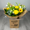 PERSONALISED Sunshine Hand Tied Box Bouquet - Create Your Own Text Design