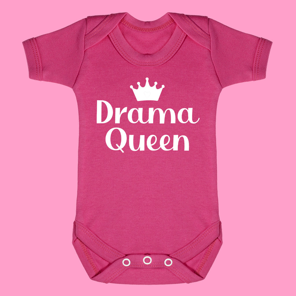 Drama Queen - Baby Bodysuit Pink - 12 Months to 24 Months