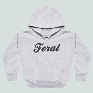 Feral - Kids Grey Hoody 1-2 yrs to 8 yrs