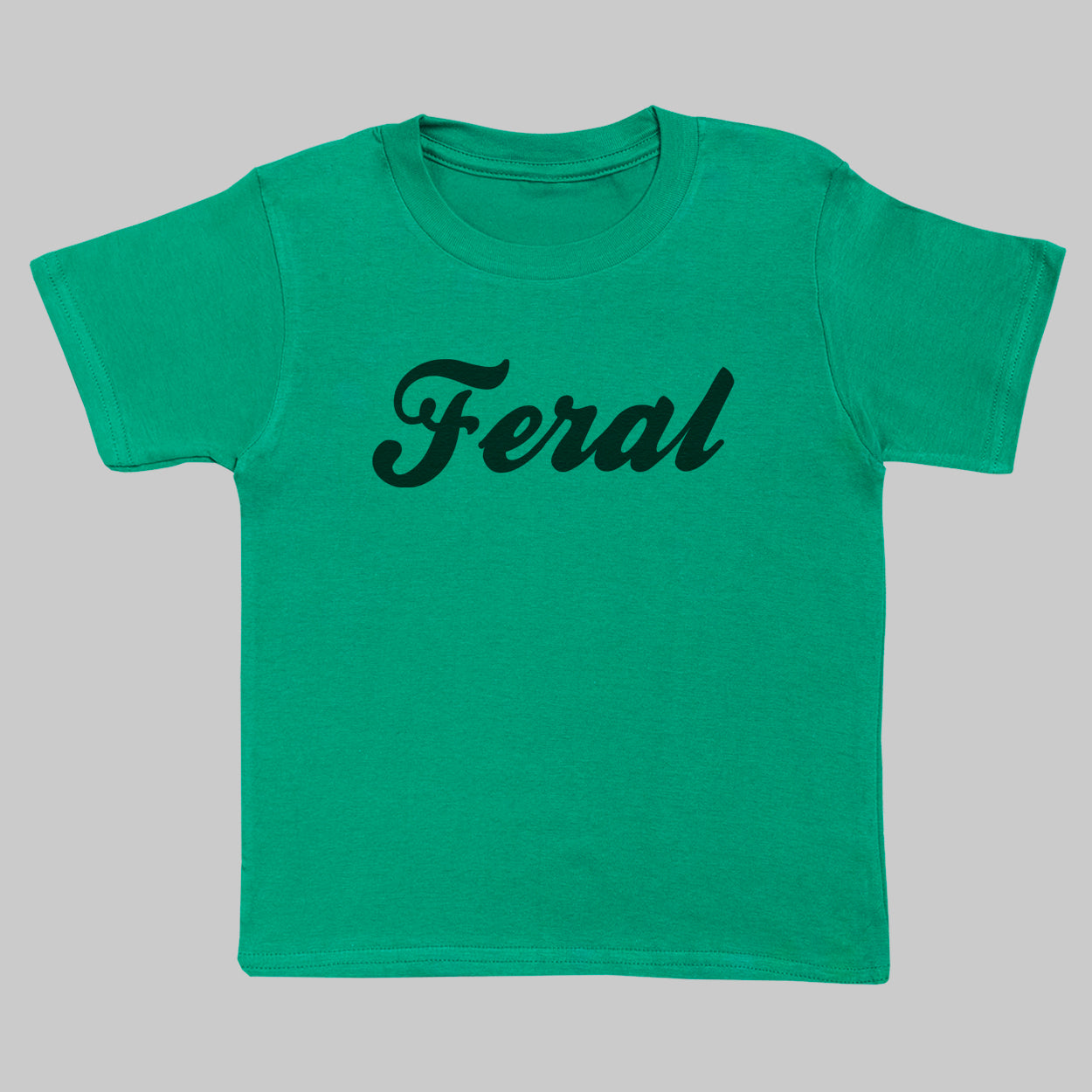 Feral - Kids Green T-Shirt 3 yrs to 14 yrs