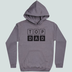 Top Dad - Adult Charcoal Hoody - S to XXL