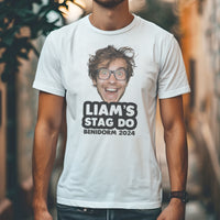 PERSONALISED Photo Face & Wording - Stag Do T-Shirt