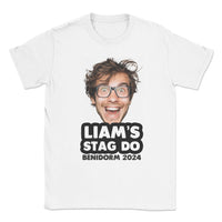 PERSONALISED Photo Face & Wording - Stag Do T-Shirt