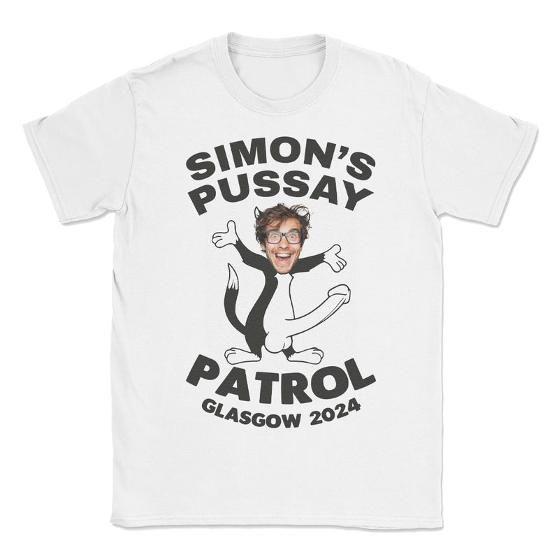 PERSONALISED Photo Face & Pussay Patrol - Stag Do T-Shirt