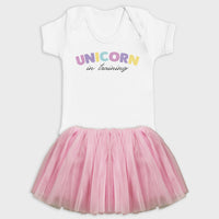 Unicorn In Training - Matching Set Tutu - 0-1 years & 1-2 years