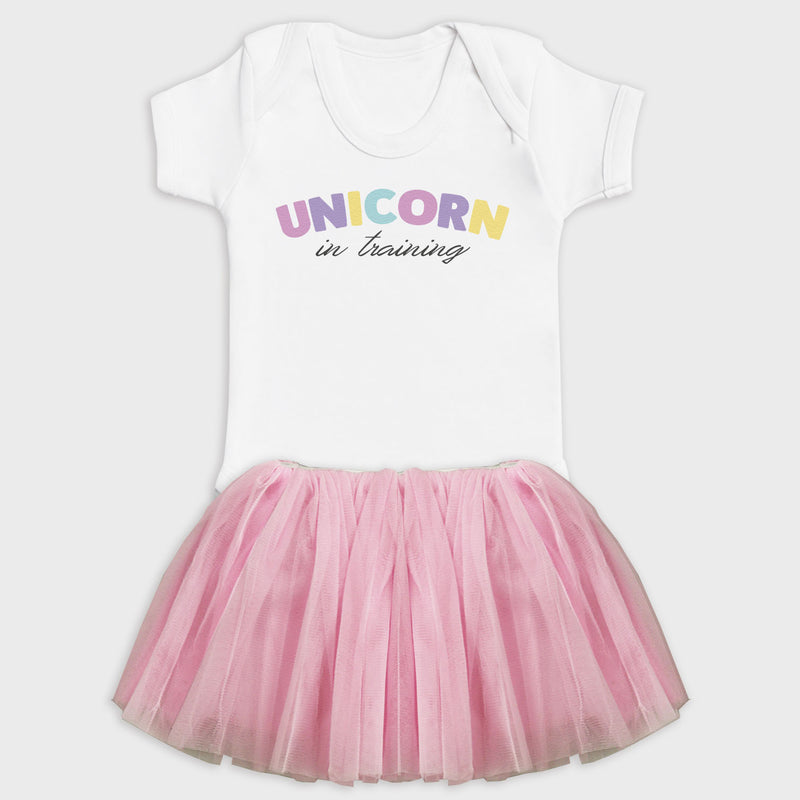 Unicorn In Training - Matching Set Tutu - 0-1 years & 1-2 years