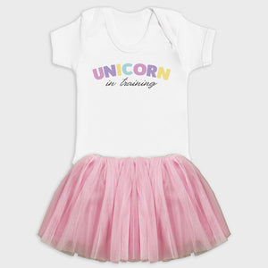 Unicorn In Training - Matching Set Tutu - 0-1 years & 1-2 years