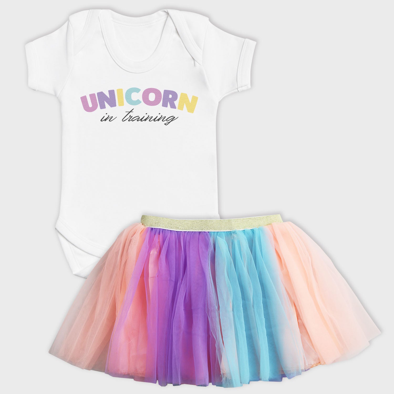 Unicorn In Training - Matching Set Tutu - 0-1 years & 1-2 years