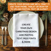 PERSONALISED - Printed Christmas Tea Towel Square with Text, Photos, anything!