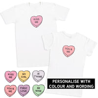 PERSONALISED Heart Sweet Text - Couple Gift Set - (Sold Separately)