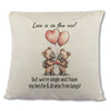 Love Is In The Air - Don't Breathe Bestie - Printed Cushion Cover