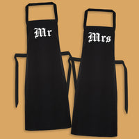 Mr & Mrs Medieval - Printed Aprons Set x2 - One Size