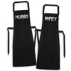 HUBBY & WIFEY - Printed Aprons Set x2 - One Size