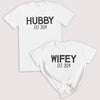 PERSONALISED Hubby & Wifey EST - Couple Gift Set - (Sold Separately)