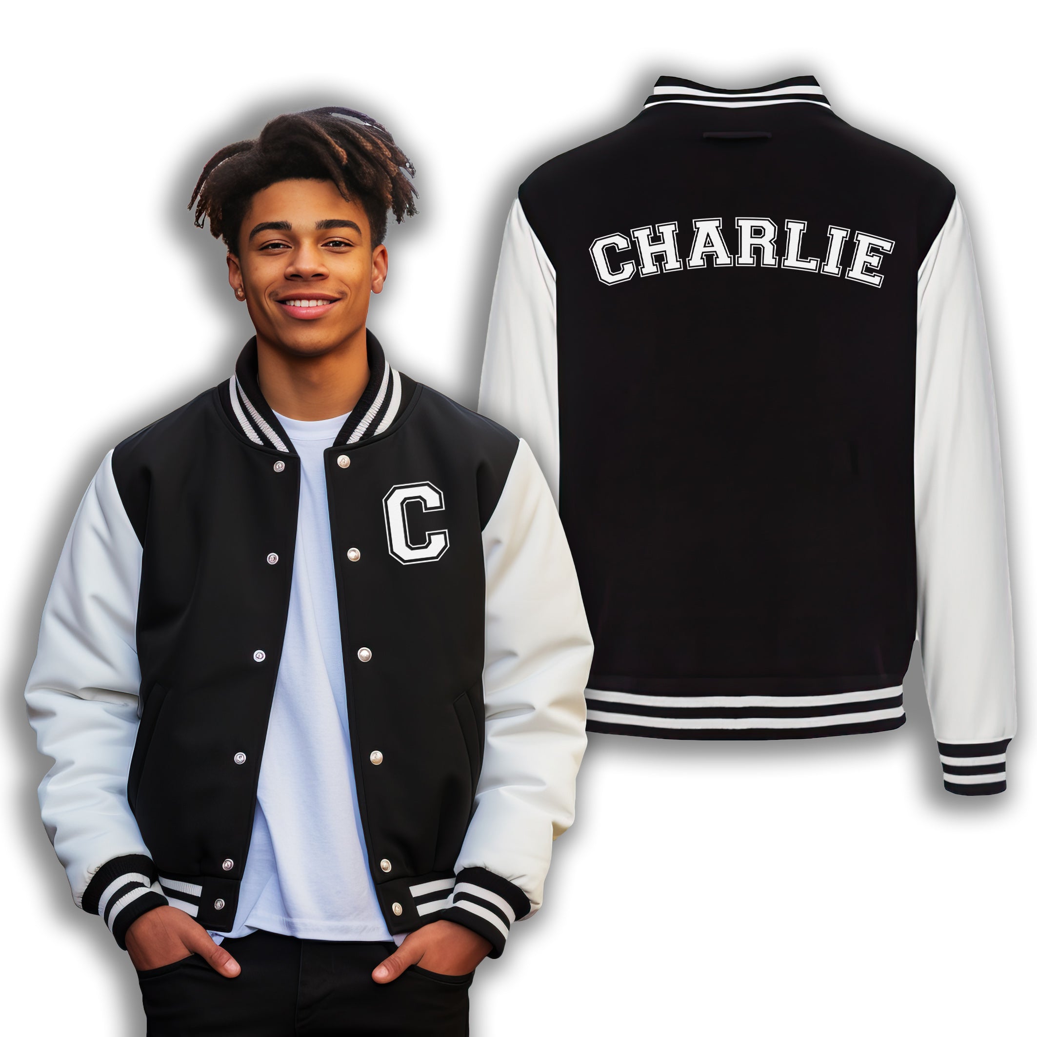 Personalised Initial(s) & Name Varsity Jacket - Kids & Adults Sizing - TikTok