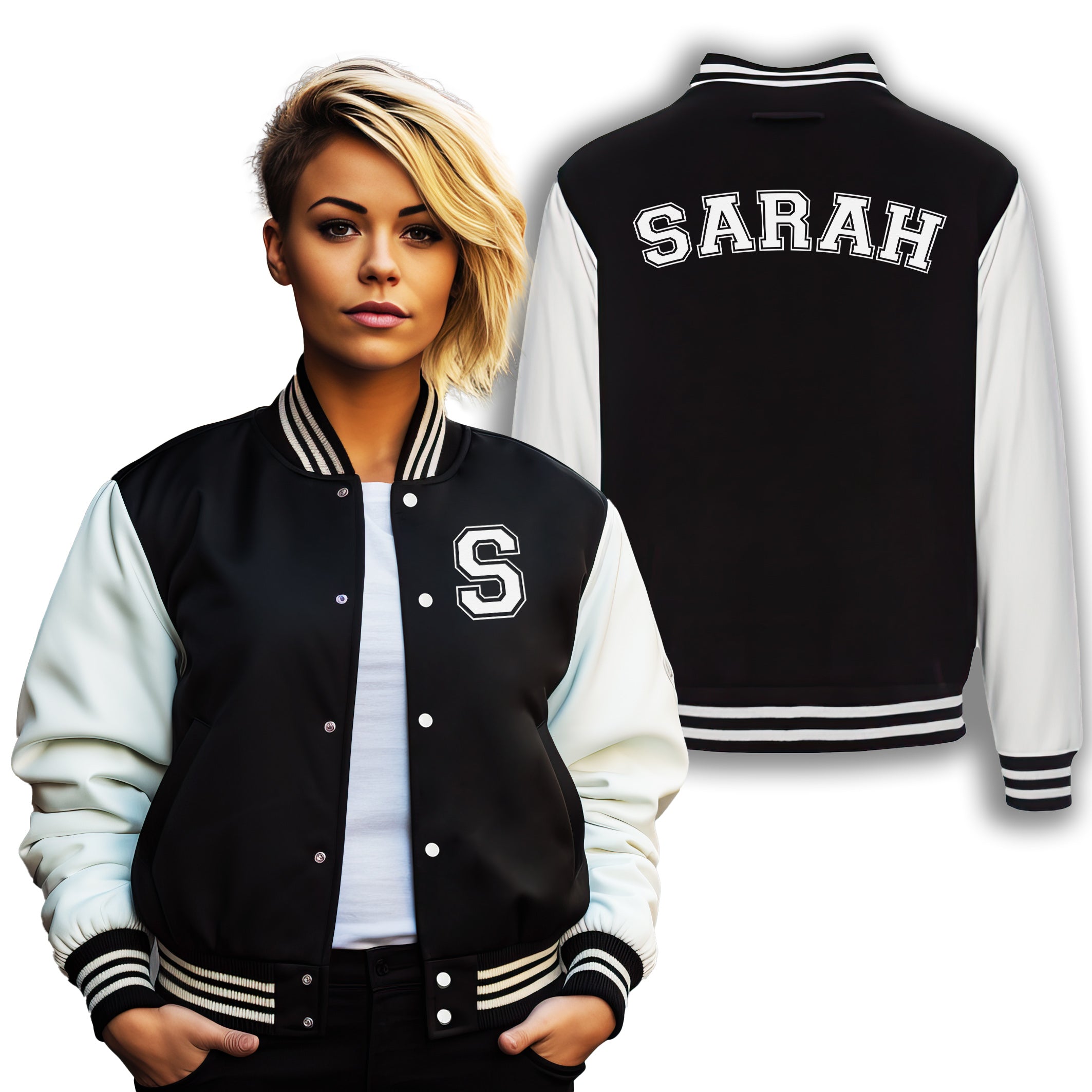 Personalised Initial(s) & Name Varsity Jacket - Kids & Adults Sizing