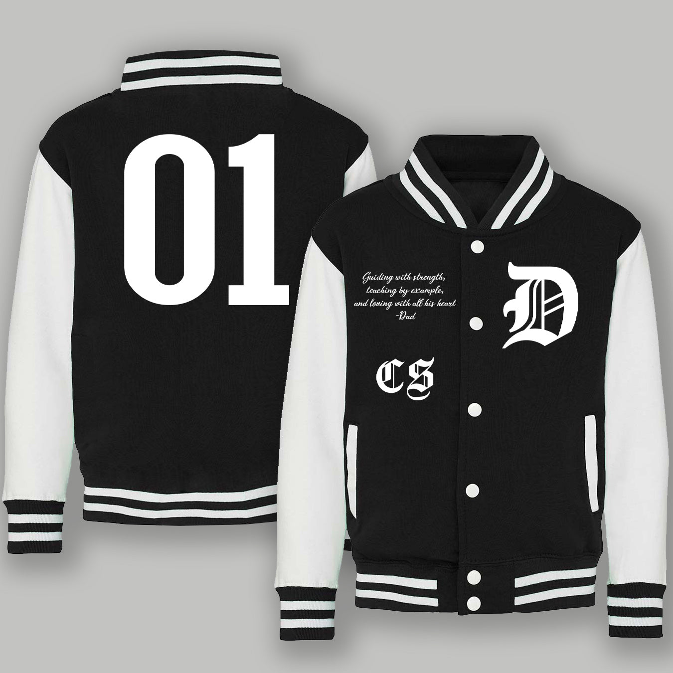 Fully PERSONALISED Varsity Jacket - Kids & Adults Sizing