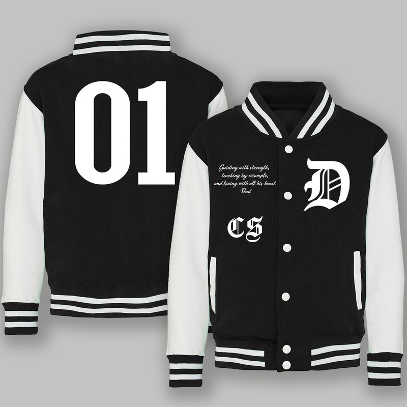 Fully PERSONALISED Varsity Jacket - Kids & Adults Sizing