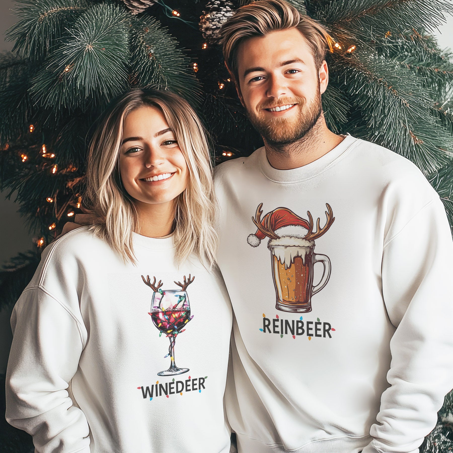 Reinbeer Winedeer - Christmas Jumper Sweatshirts - All Sizes