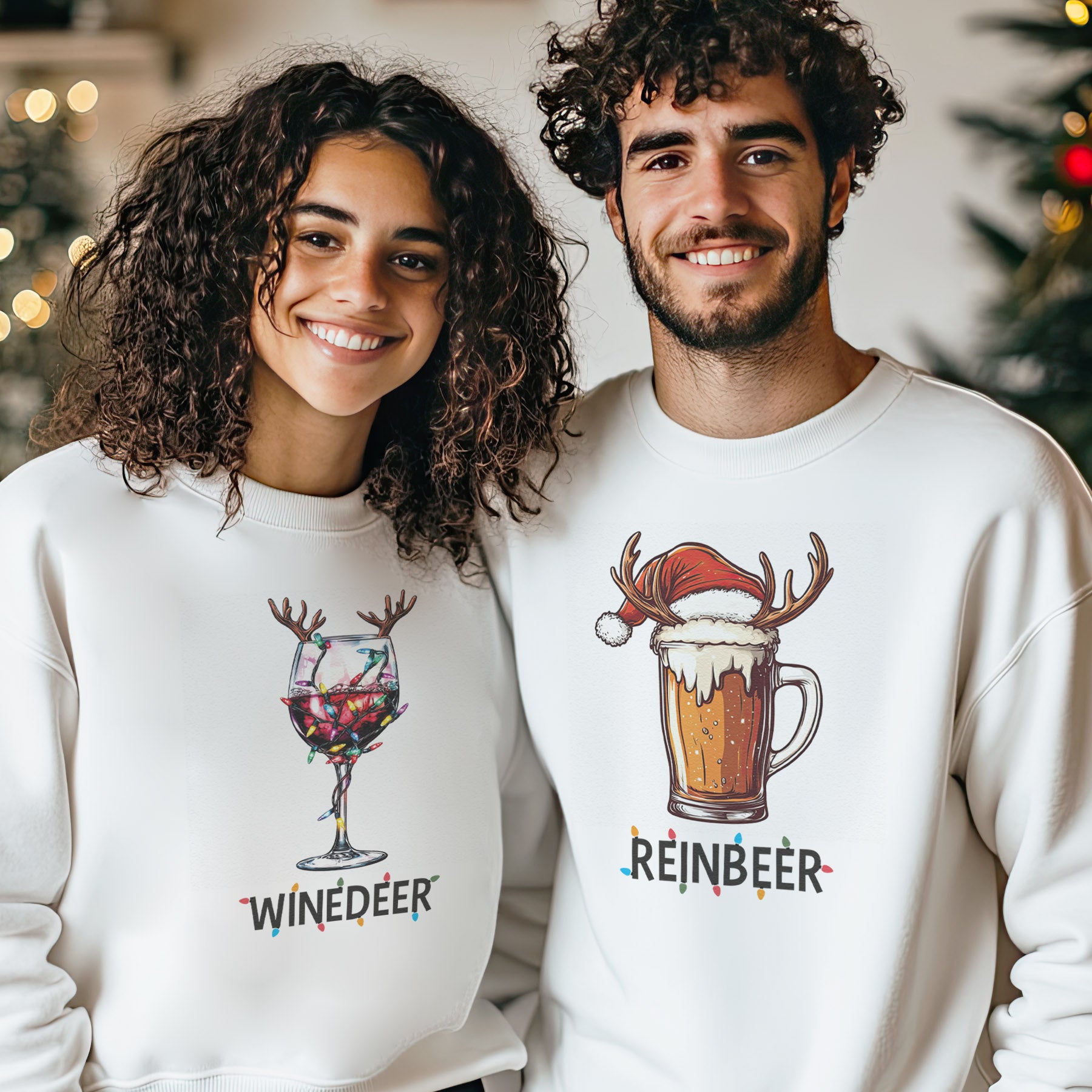 Reinbeer Winedeer - Christmas Jumper Sweatshirts - All Sizes