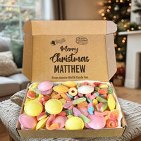 PERSONALISED Merry Christmas Post - Jelly & Fizzy Sweet Box