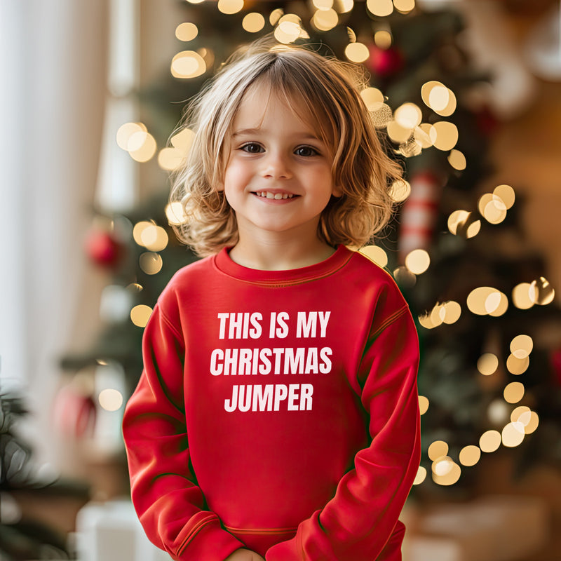 This Is My Christmas Jumper - Christmas Jumper Sweatshirt - All Sizes