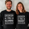 You Scumbag & You Maggot Sweater Style Design - Christmas Matching - All Styles - (Sold Separately)