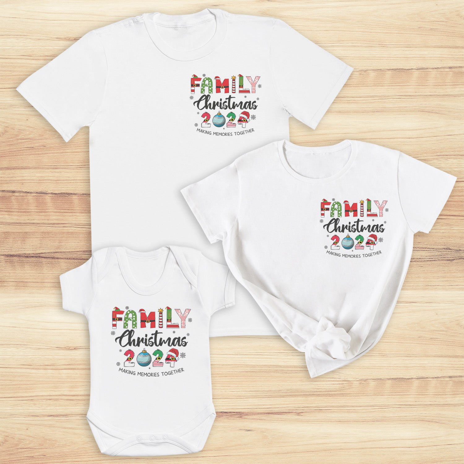 Family Christmas 2024 Pocket - Family Matching Christmas Tops - Adult, Kids & Baby - (Sold Separately)