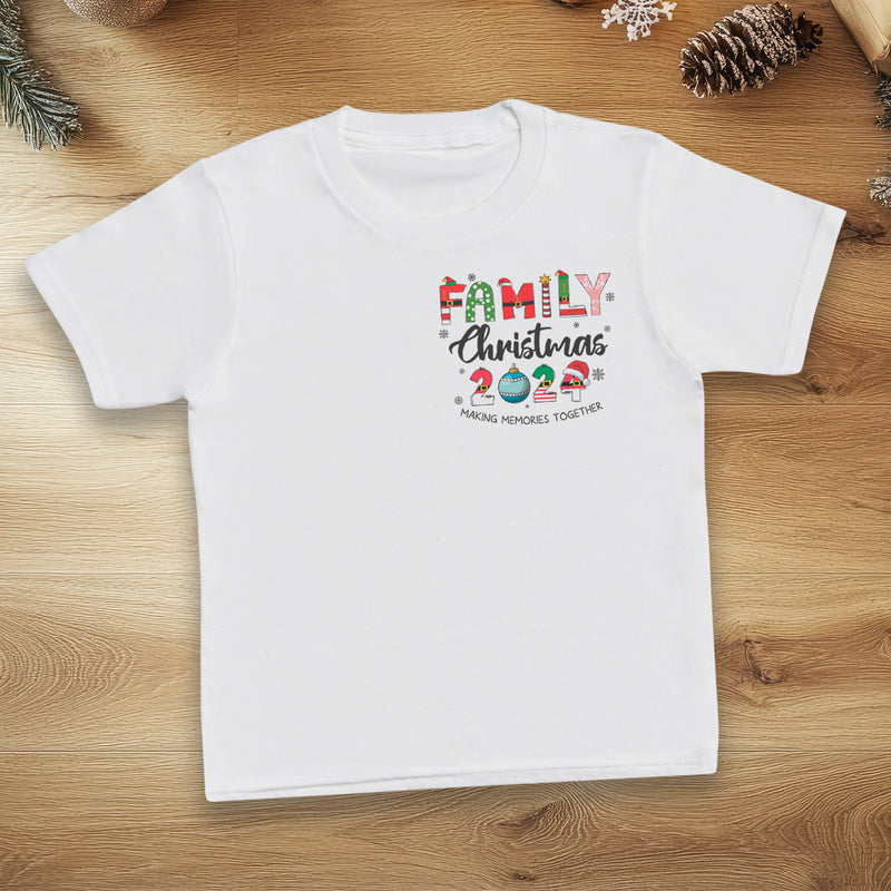 Family Christmas 2024 Pocket - Family Matching Christmas Tops - Adult, Kids & Baby - (Sold Separately)