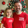 Team Santa Pocket Design - Family Matching Christmas Tops - Adult, Kids & Baby - (Sold Separately)