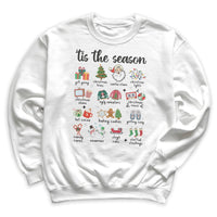 Tis The Season Christmas Sweater - Christmas Jumper Sweatshirt - All Sizes