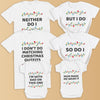 I Don't Do Matching Christmas Outfits White - Family Matching Christmas Tops - Adult, Kids & Baby - (Sold Separately)