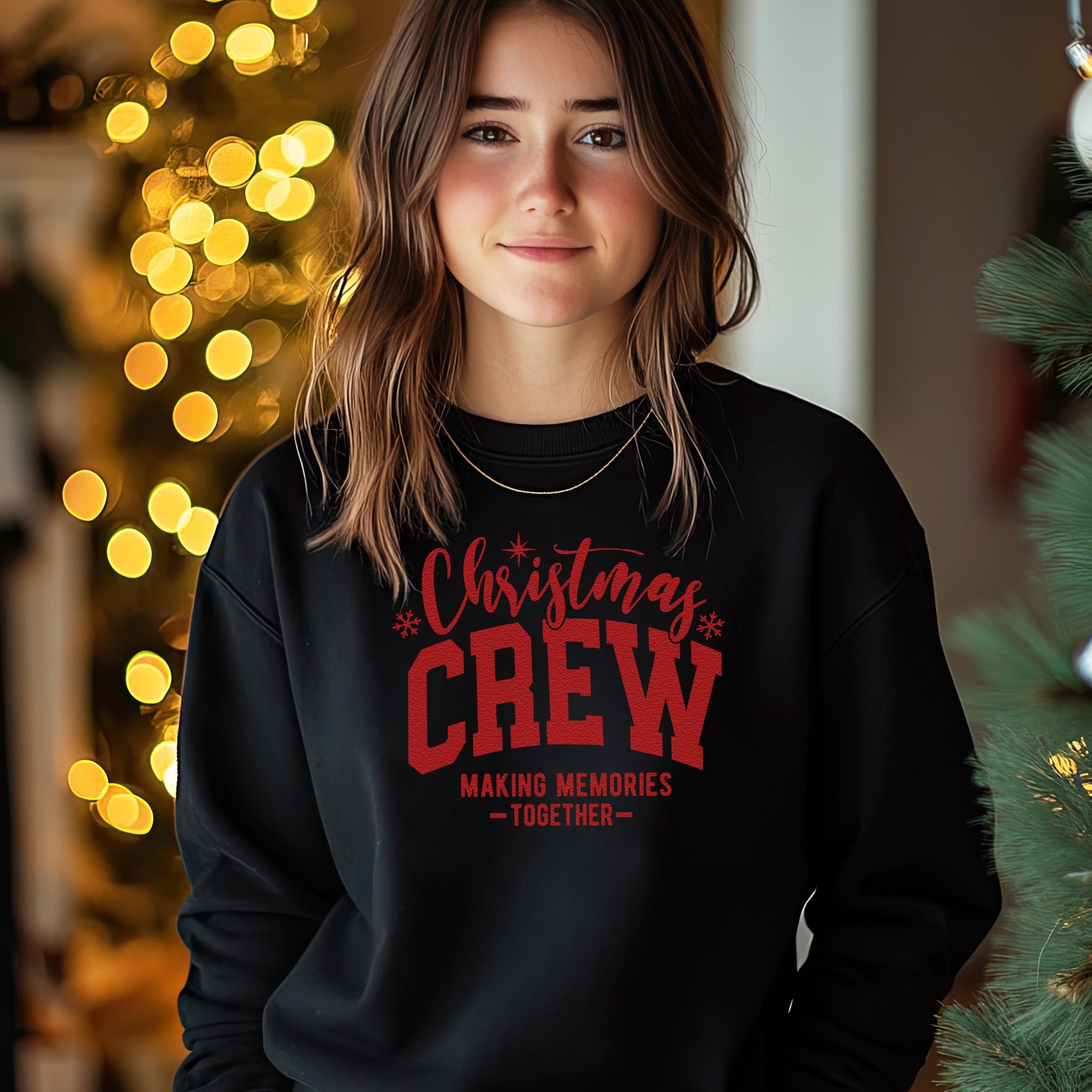 Christmas Crew Making Memories Christmas Sweater - Christmas Jumper Sweatshirt - All Sizes