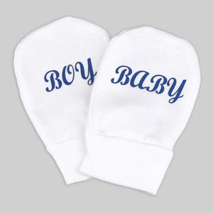 Baby Boy 100% Cotton Scratch Mittens