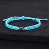 Simple and Grand Braided Rope with Ball Bead Design Projection Gem Bracelet - Photo Projection Unique Gift