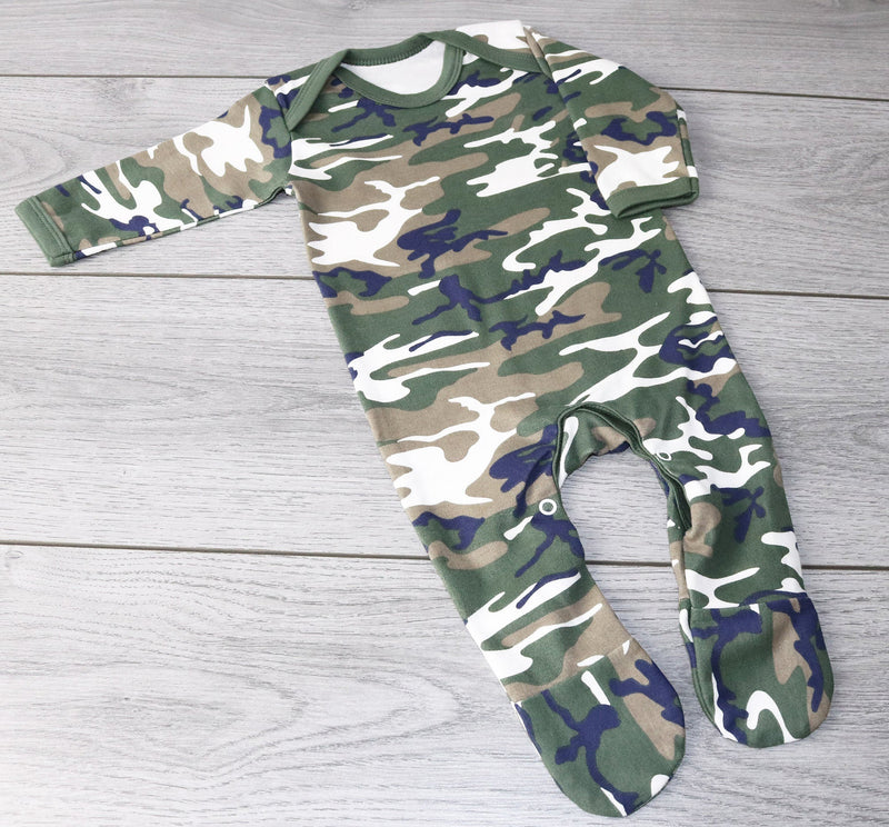 Camo Romper Suit - 0-3 months & 3-6 months